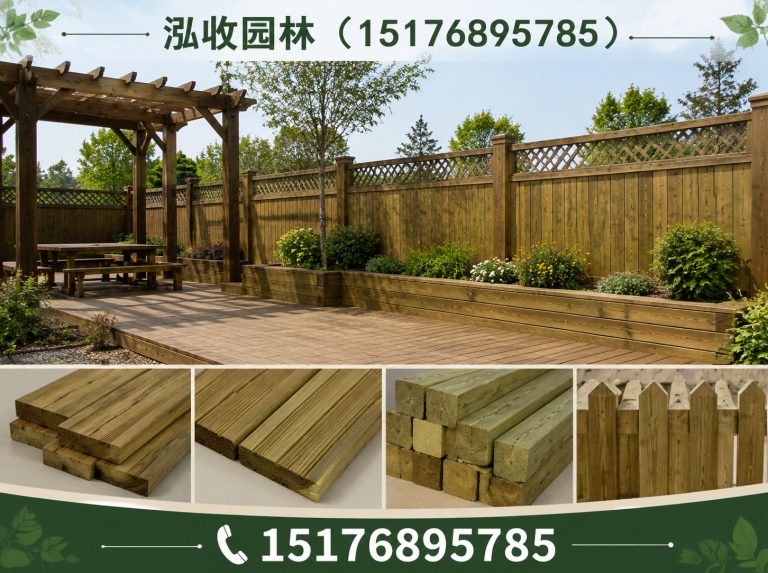 银川京津冀防腐木工程展示图